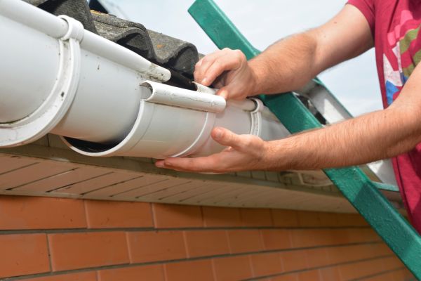 Large Gutter Repair in Westlake