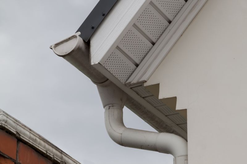 Gutter System with Downspouts